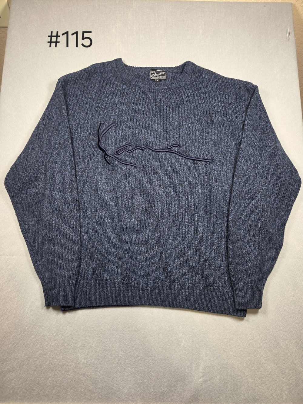 Vintage 90s Karl Kani Kani Jeans Knit Crewneck Sweater - Embroidered Script